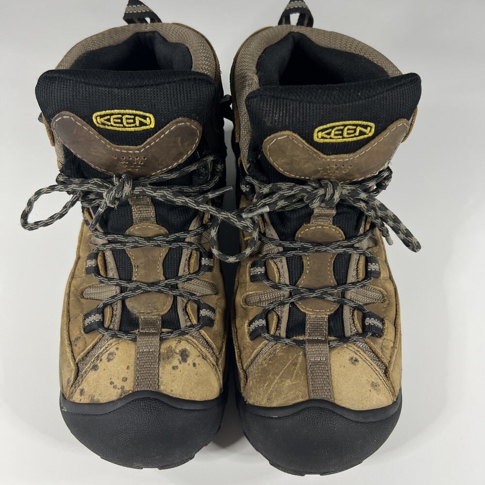KEEN Targhee II Mid Waterproof Mens US Sz 8 Leather Textile Hiking Boots 1008418 - Picture 7 of 13